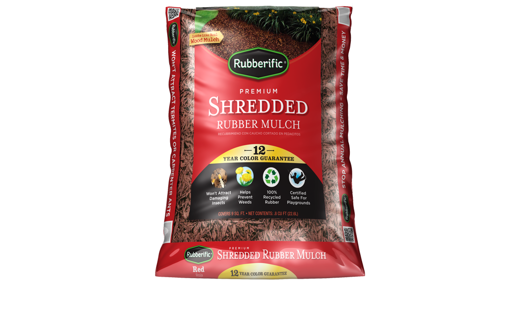 Rubberific Premium Shredded Rubber Mulch IMC Outdoor Living