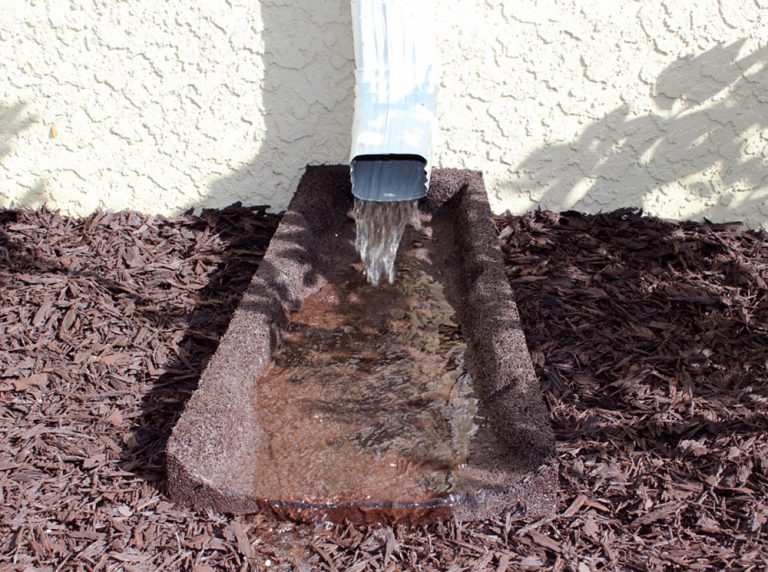 Spring Rains The Importance of Using a Splash Block