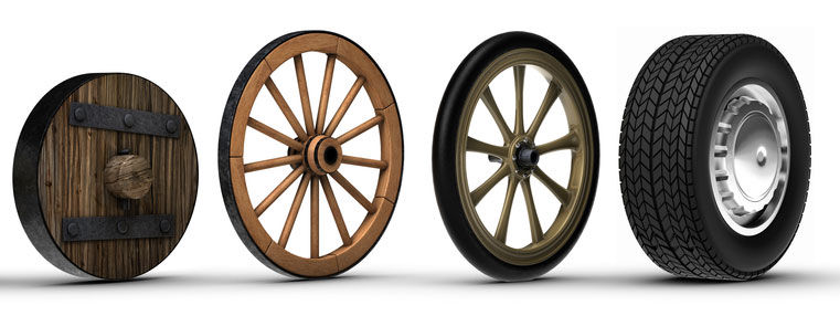 A wheel to a tire to rubber mulch…